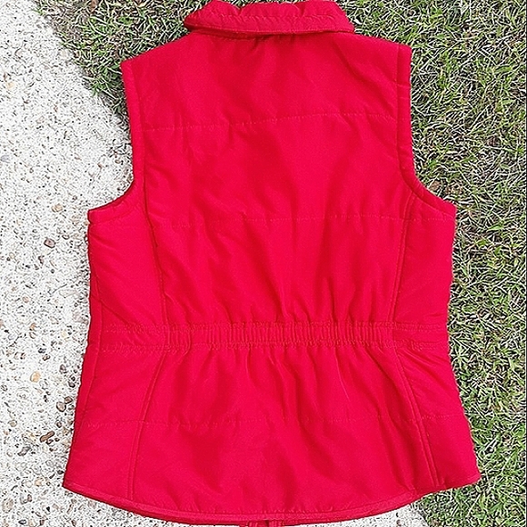 STYLE & CO Gleaming Buttons/Hardware Quilted Puffer Jacket Vest EUC - Picture 8 of 10